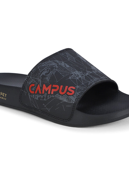 SL-437 Black Men's Slippers